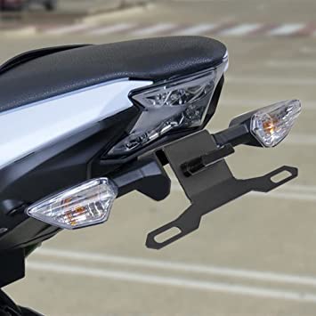 Amazon.com: Motorcycle License Plate Holder Bracket with LED Light