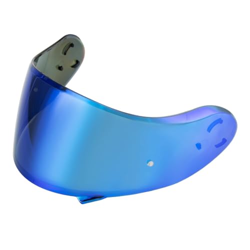 Image of PSLER Shatterproof Motorcycle Helmet Visor for Neotec 2 CNS-3,Deep Blue | Impact-Resistant ,UV400 Protection, Motorcycle Tinted Face Shield for Neotec 2 CNS-3,Visor Replacement