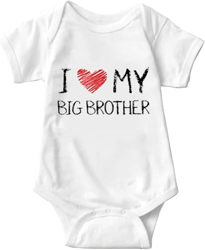 I Love My Big Sister Baby Girls Boys Bodysuit Newborn Clothes Short Sleeve Infant Romper