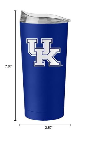 Image of Logo Brands NCAA 20 oz Powder Coat Stainless Tumbler -Double-Wall Insulated Everday Tumbler for Hot or Cold Drinks, High Lip Lid, Team Color