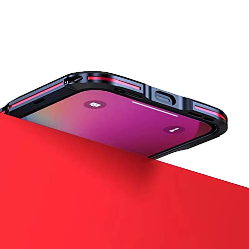 Henghui Iphone 13 Pro Aluminum Bumper Case Metal Frame Bumper Cover Shock Absorbent Slim Cool Design (13Pro, Lightblue) #TOP5