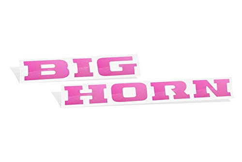 Bighorn Tailgate Emblem Inlay Decal Stickers - 2019-2025 Ram Bighorn (All Except Classic) - (Color: Hot Pink)