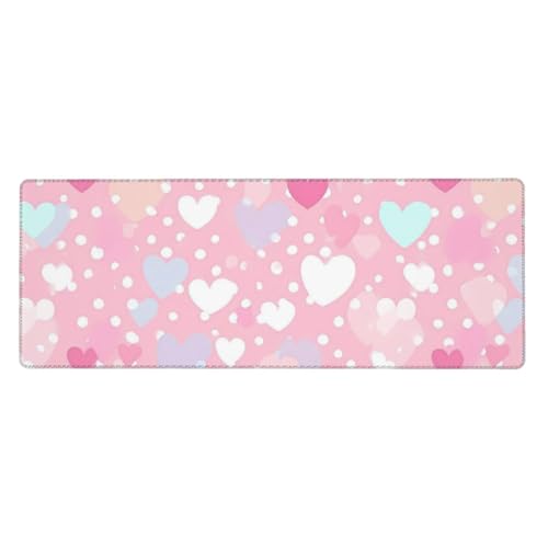 Tapis de souris XXL 80x30 cm coloré avec base caoutchouc antidérapante