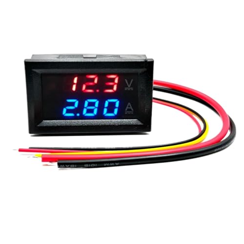 Détecteur de tension LED rouge bleu pour contrôle de batterie de camping-car et bateau