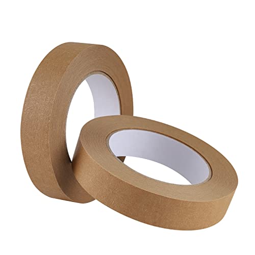 Lichamp 2 Pack Brown Painters Tape 1 inch, Brown...