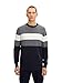 Produktbild TOM TAILOR Herren Strickpullover mit Streifen 1034612, 27741 - Navy White Structured Stripe, M