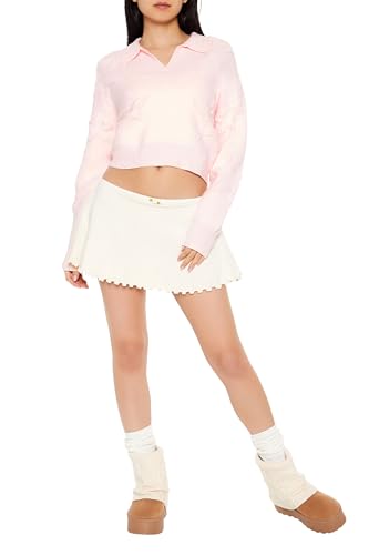 Forever 21 Women's Star Cropped Sweater2