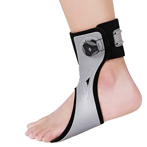 ZR98US Orthosis,Ankle Orthosis Support Splint, for Stroke Patients Hemiplegia Foot Drop Achilles Tendon Injury,leftfoot-L,LeftfootM