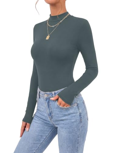 Image of OPOIPIN Women's Long Sleeve Basic Bodysuit