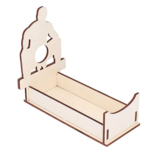 Soporte para botellas de vino rojo de madera fácil de armar miniatura 1