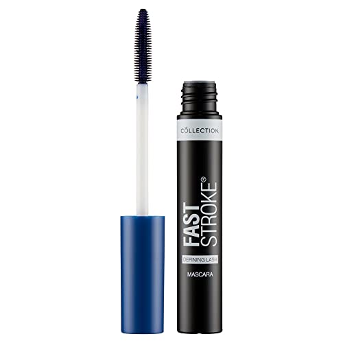 Collection Cosmetics Fast Stroke Defining Lash Mascara, Volumising and Curling, 9ml, Blue - Image 3