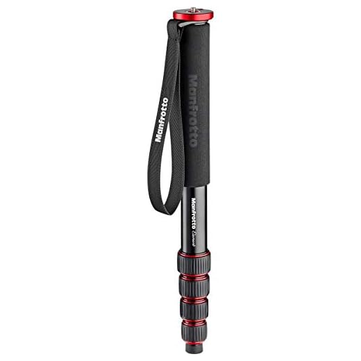 Manfrotto Element Aluminum 5-Section Monopod, Red (MMELEA5RD)