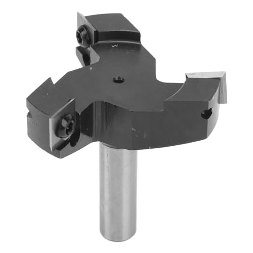 XHTLLO 12mm Shank Insert Styledd Spoilboard Router Bit Set with 3 Flute Design for Woodworking