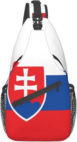 Mochila bandolera unisex con diseño de bandera de Eslovaquia miniatura 1