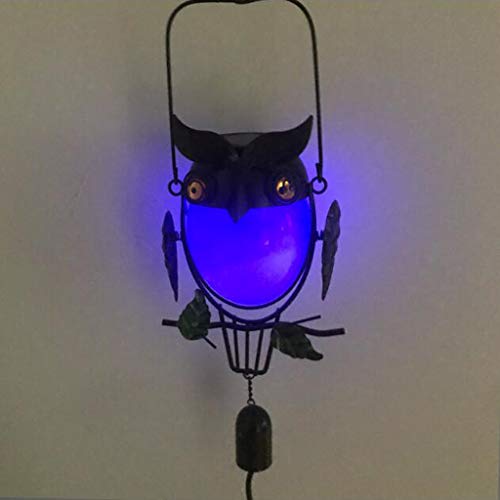 gazechimp Solar LED Luz Coruja Lâmpada Paisagem Colorida Lâmpada Caminho Ao Ar Livre Quintal Decoraç