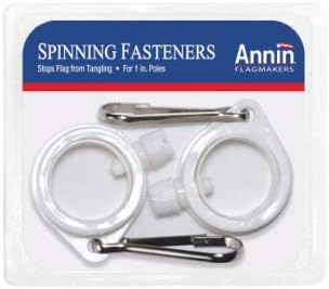 Annin Flagmakers 286125 Rotating Flag Pole Ring, 1.25", 2-Pack
