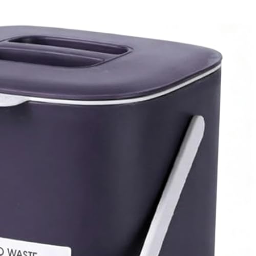 Papelera de escritorio con tapa para eliminar desorden en mesas de oficina 7