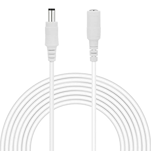Auroh CCTV - Cable de extensión de alimentación de 2,1 x 5,5 mm CC 12 V, color negro, 3M/5M/10M macho a hembra, cable extensor adaptador de fuente de alimentación para cámaras de seguridad CCTV, DVR