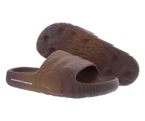 adidas Adilette 22 Slide Mens Shoes Size 13, Color: Preloved Brown/Shadow Brown/Core Black-Brown2