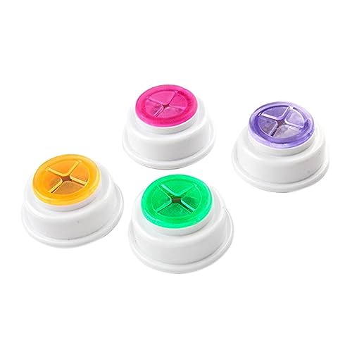 DECHOUS 4Pcs Self Adhesive Towel Holder Hooks Round Wall Mounted Grabber Clasp for Kitchen Bathroom Laundry Room Strong Water Design Easy Installation