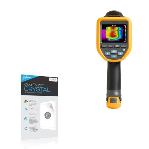 BoxWave Screen Protector Compatible with Fluke TiS55+ - ClearTouch Crystal (2-Pack), HD Film Skin - Shields from Scratches