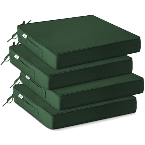 IPYNBAP Outdoor Chair Cushions Set of 4,Waterproof Outdoor Seat Cushions