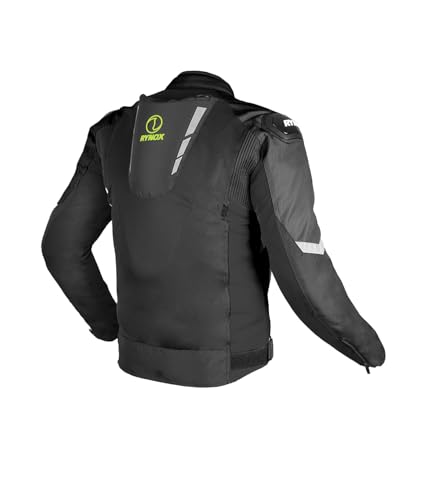 Rynox Delta GT Jacket Black Black Hi-Viz Green - Image 3
