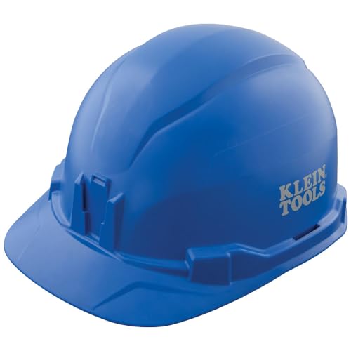 Klein Tools Hard Hat, Non-Vented Cap Style, Padded, Self-Wicking Odor-Resistant Sweatband, Tested up to 20kV