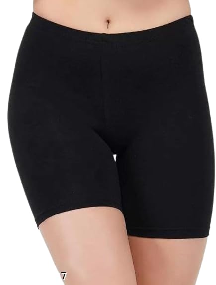 Women's Activewear Skin Tight Black Solid Shorts-picture-43