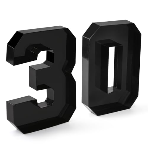 Datyiiha Cardboard Number for Charcuterie 30 Set Fillable Tray 10.2'' Black Charcuterie Paper Box for 30th Birthday Anniversary Party Decorations Chocolate Candy Cupcake Container