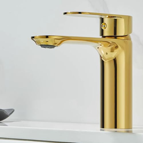 Mitigeur en laiton monotrou pour lavabo de salle de bains et vasque 1 trou