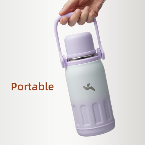 Image of Konokyo 50oz Thermos for Cold Drinks, Insulated Water Bottle, Purple Pearl