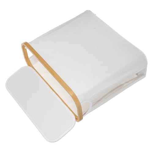 Cabilock Toilet Paper Storage Basket Lid Foldable Tissue Organizer for Bathroom Kitchen Living Room and Bedroom Modern Design Sturdy