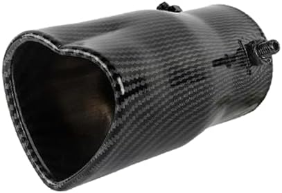 OtpOutopa Punta de escape de automóvil de 2.5 pulgadas, entrada universal, modificación del tubo de escape de automóvil, tubo trasero de garganta,