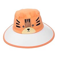 WRITWAA Cartoon Bucket Hat for Boys and Girls Uv Sun Hat for Outdoor Fun Lightweight Fisherman Style for Toddlers Tiger Design