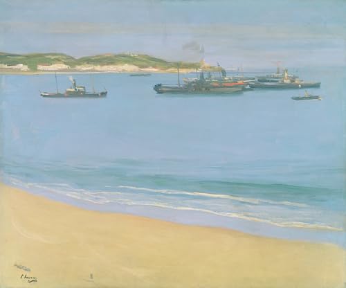Imprimé sur toile Le port de St Jean de Luz Lavery : affiche décoration bureau 60x90cm