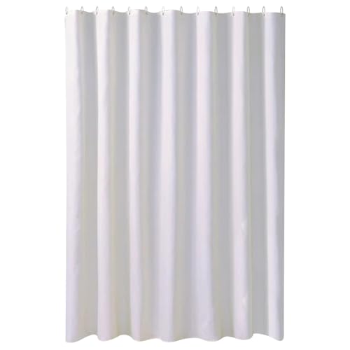 Rideau de douche imperméable blanc pour optimiser une petite douche - 2
