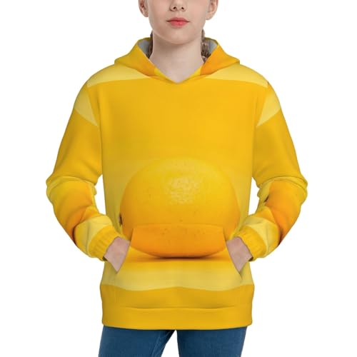 Yellow Lemon Kids Pullover Hoodies Boys Sweatshirts Girls Athletic