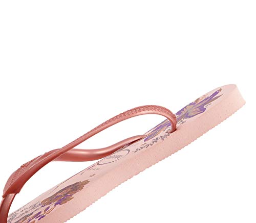 Chinelo Slim Organic, Havaianas, Feminino, Rosa Ballet/Rosa Retrô Metálico, 35/36