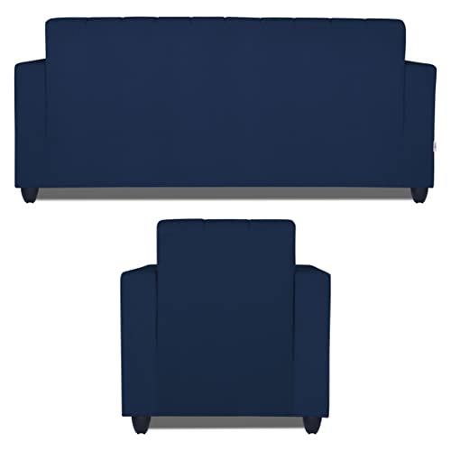 Image of Adorn India Rio HighBack 3+1+1 5 Seater Sofa Set (Blue) (3 Year Warranty)
