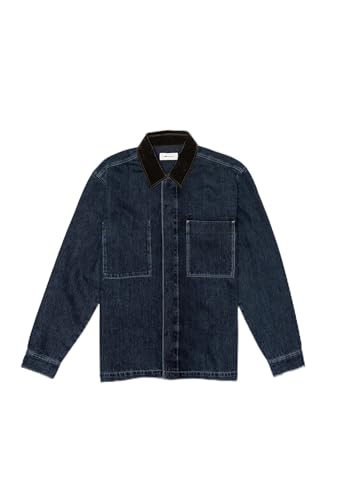 Image of Mavi Men's Pocket Shirt Jacket, Dark Indigo, M