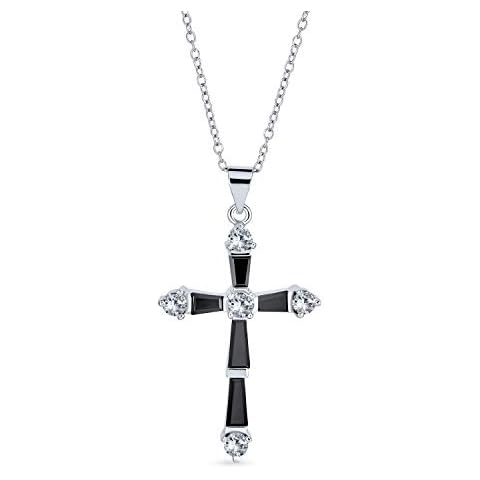Faith Hope Love Black Onyx Cross Necklace Cover