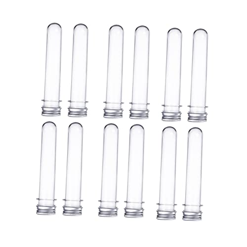 NAMOARLY 14 Pcs 40ml Plastic Test Tubes with Caps Liquor Shot Glasses Party Favor Replacement Tubes for Travel