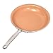 Non Stick Skillet Copper Pan Poêle avec revêtement en céramique Casserole Four Adapté induction Wok titane Poêle (Sheet Size : 28cm)