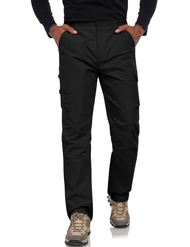 Men's Cargo Tactical Pants Stretch Waistband Water Resistant Ripstop EDC Hiking Pants2