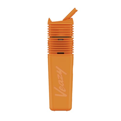 Storz & Bickel Veazy Portable Dry Herb Vaporizer Hybrid Heating Convection and Conduction Ceramic Chamber USB-C Compact Design Inspiring Orange