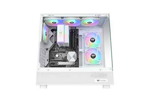 Image of Thermaltake LE120 ARGB PWM Fan White (3 Pack), PWM Controlled 500~1500 RPM, 5V Motherboard Sync, 16.8 Million Colors 9 Addressable LEDs, 66.1 CFM, 120mm Hydraulic Bearing, Case Fan, CL-F205-PL12SW-A