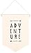 Andaz Press Hanging Wall Canvas Banner, Adventure Canvas Tapestry Wall Hanging Banner for Baby Girl, Baby Boy, Kids Canvas Nursery Wall Decoration Banner, Pennant Flag Wall Art Decor, 1-Pack