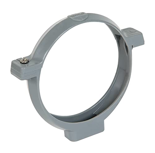 Collier à charnière PVC gris simple - Tube Ø 63 mm - Nicoll