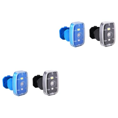 GALPADA 2sets Mini Bike Warning Light Rechargeable Outdoor Safety Lights Clip- Accessories 2pcs*2 Random Color